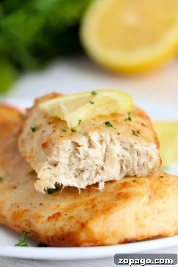 Easy Air Fryer Mahi Mahi 2 Perfectly cooked Air Fryer Mahi Mahi fillets with a golden crust