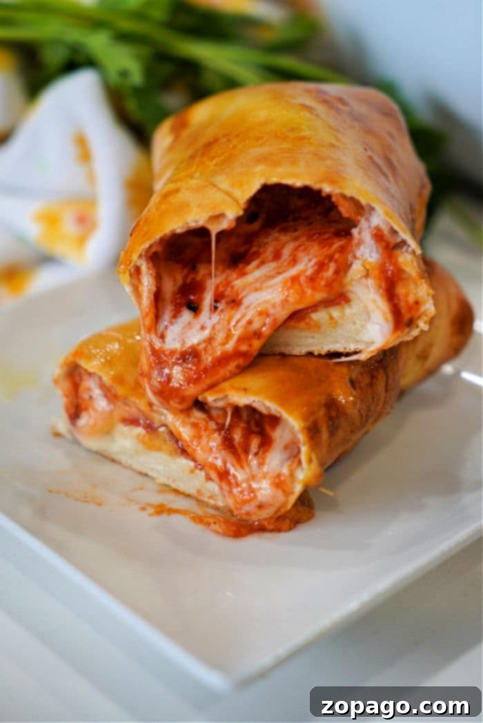 Homemade Handheld Delights 10 homemade pizza hot pocket with melted cheese filling