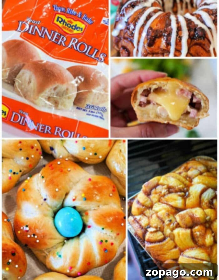 Rhodes Frozen Dough Creations 2 Rhodes Frozen Bread Dough Recipes - A collection of delicious meals and desserts made from frozen dough.