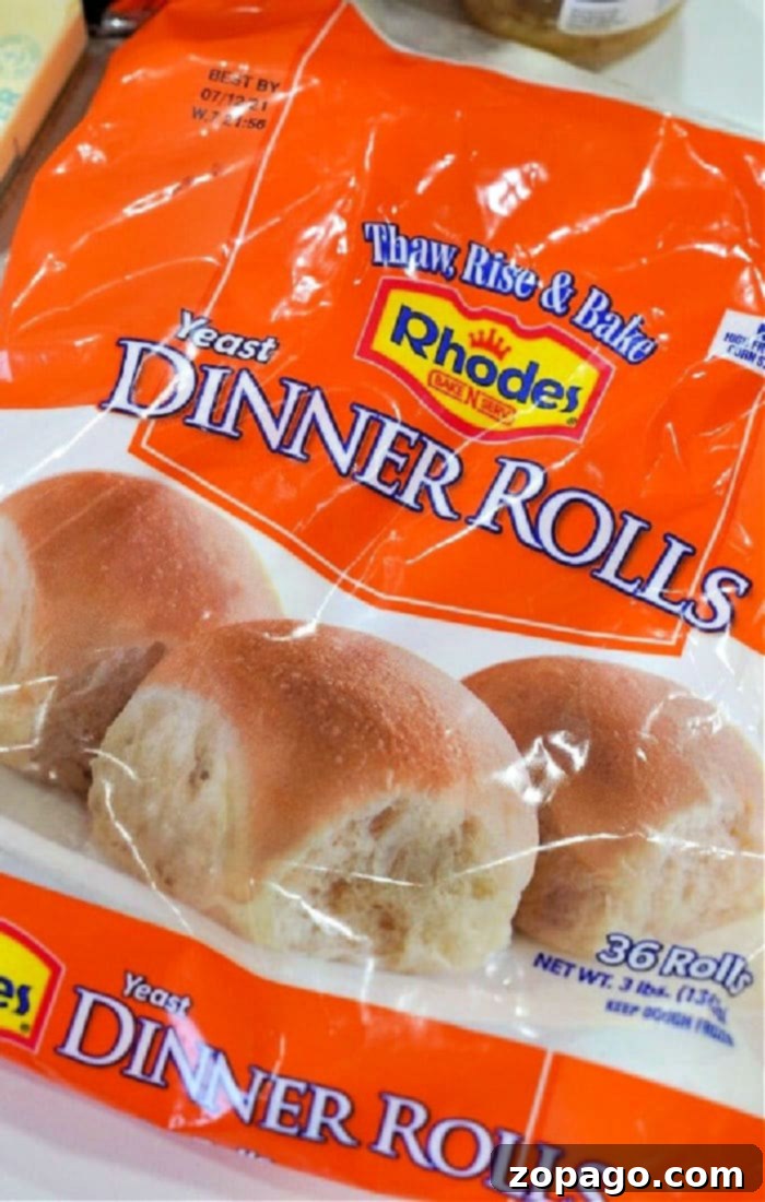 Rhodes Frozen Dough Creations 3 Bag of Rhodes Dinner Rolls