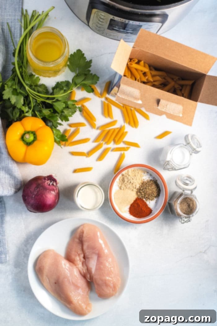 Instant Pot Copycat Olive Garden Chicken Pasta 4 Instant Pot Chicken and noodles
