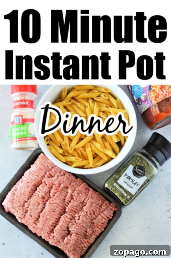 Easy Instant Pot Penne Pasta 3 Instant Pot recipe featuring penne pasta