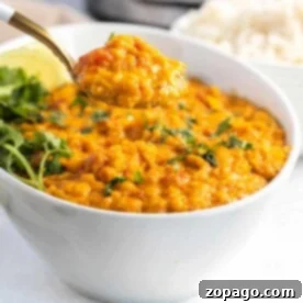 Flavorful Instant Pot Lentil Curry 6 Lentils
