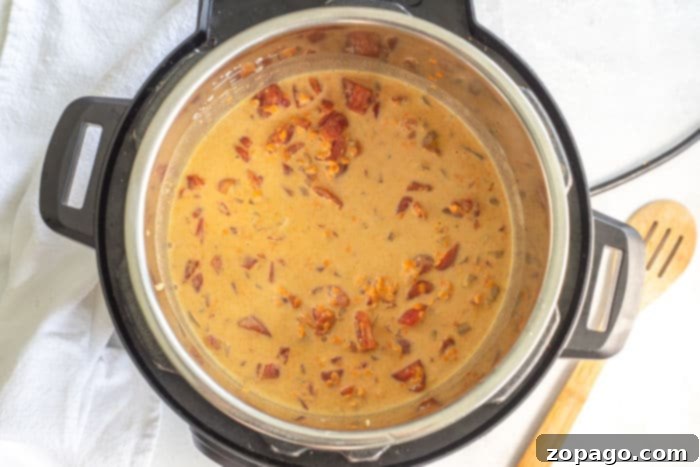 Flavorful Instant Pot Lentil Curry 7 Close-up of vibrant curry lentils