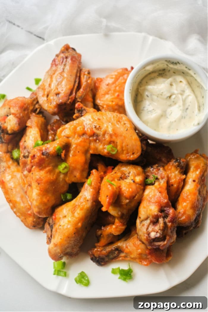 Perfectly Crispy Air Fryer Hot Wings 2 Hot Wings in Air Fryer