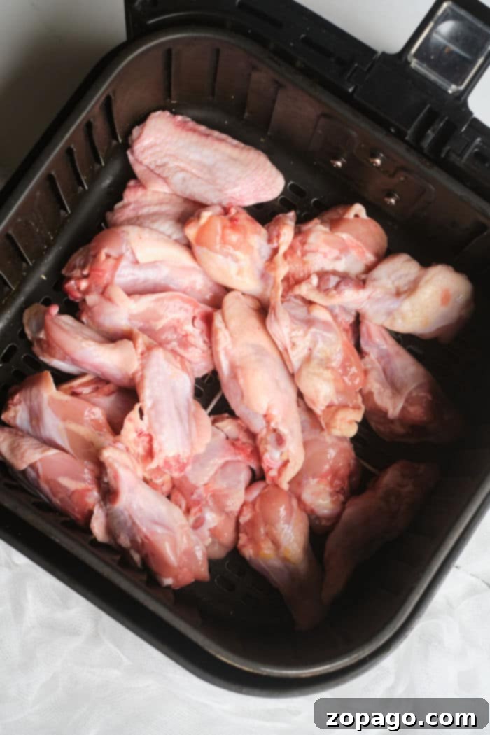 Perfectly Crispy Air Fryer Hot Wings 3 Wings in Air Fryer