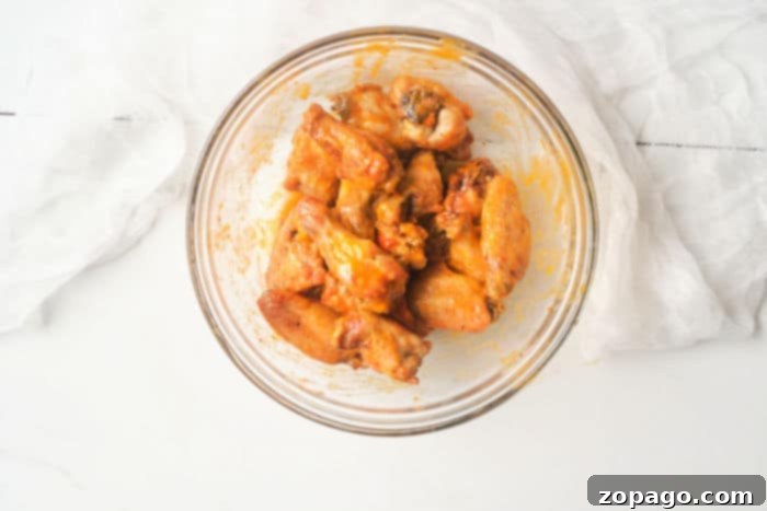 Perfectly Crispy Air Fryer Hot Wings 4 Air Fryer hot wings