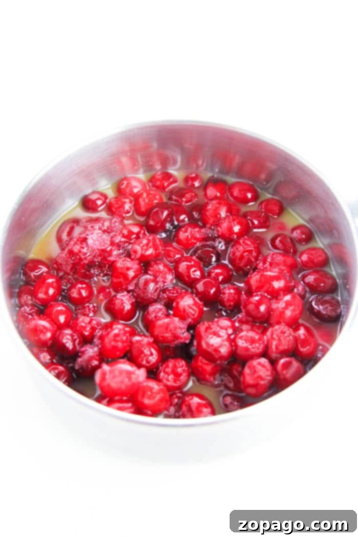 Classic Ocean Spray Cranberry Sauce 3 Fresh cranberries ready for sauce making.