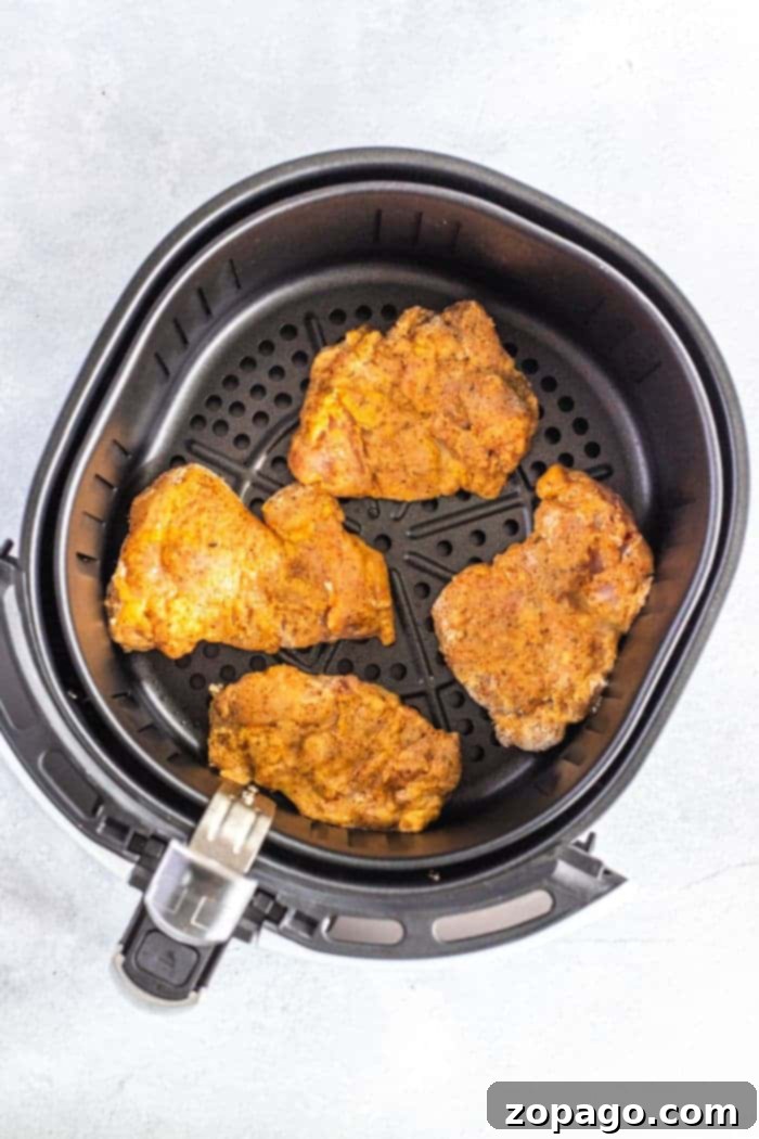 Crispy Air Fryer Chicken Thighs 9 Air fryer fried chicken thighs skinless