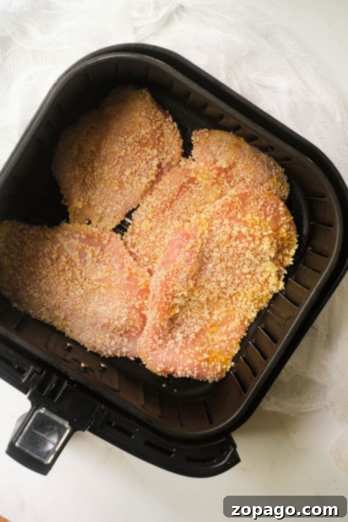 Air Fryer Chicken Katsu 3 Crispy Air Fryer Chicken Katsu served with rice and garnished with green onions and sauce.