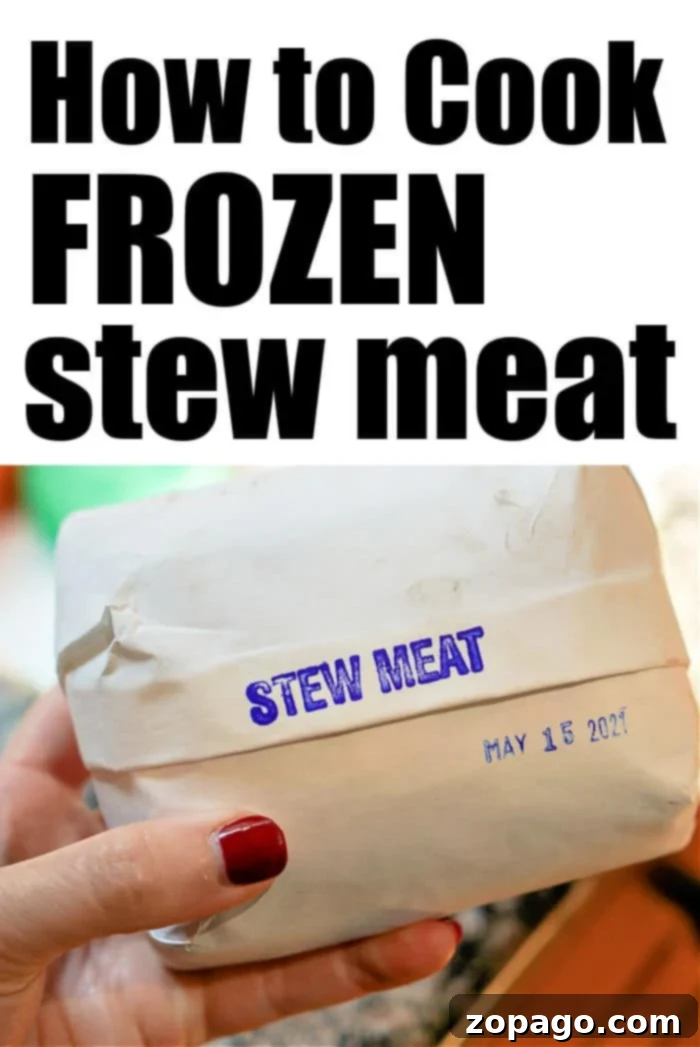 Easy Instant Pot Frozen Stew Meat 3 How to cook frozen stew meat perfectly in an Instant Pot