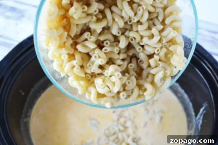 Ultimate Slow Cooker Mac and Cheese 4 Homemade mac and cheese ready to serve
