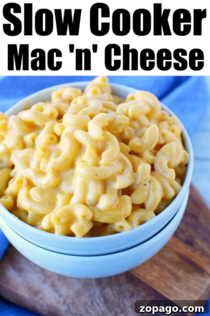 Ultimate Slow Cooker Mac and Cheese 7 Crockpot macaroni and cheese recipe, perfect for families