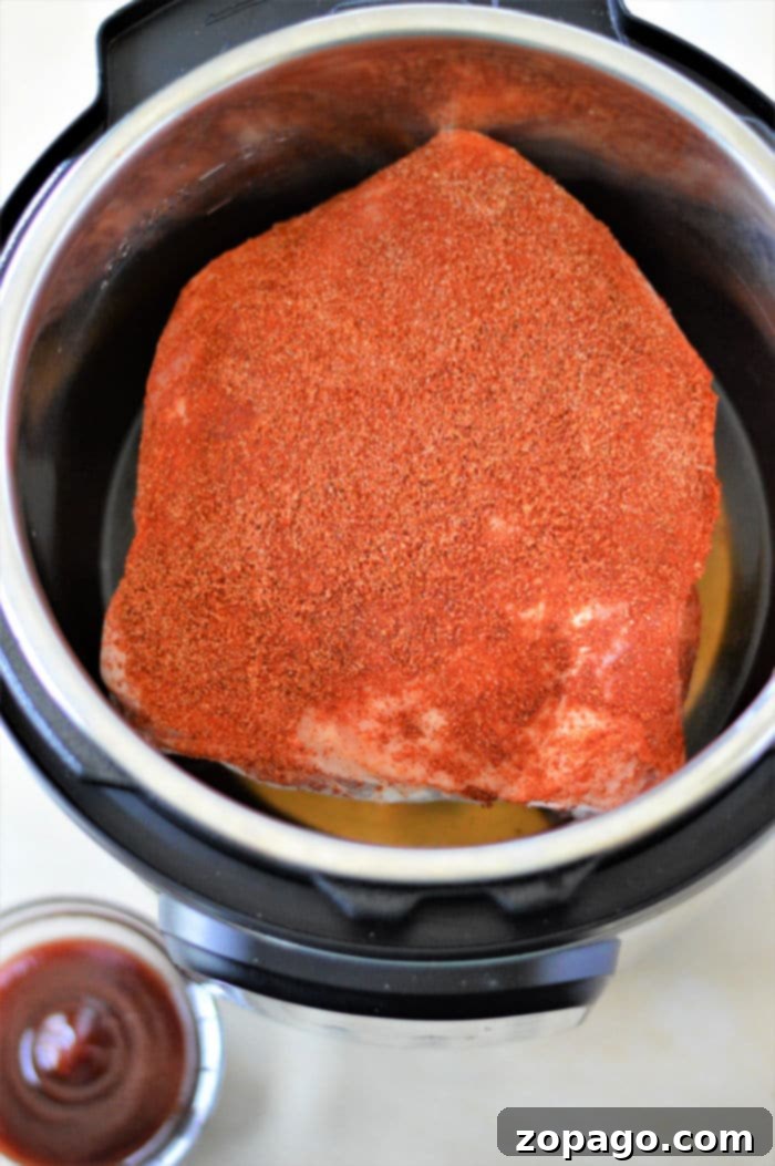 Easy Instant Pot Pulled Pork from Frozen 6 Pressure cooker frozen pork butt cooking process