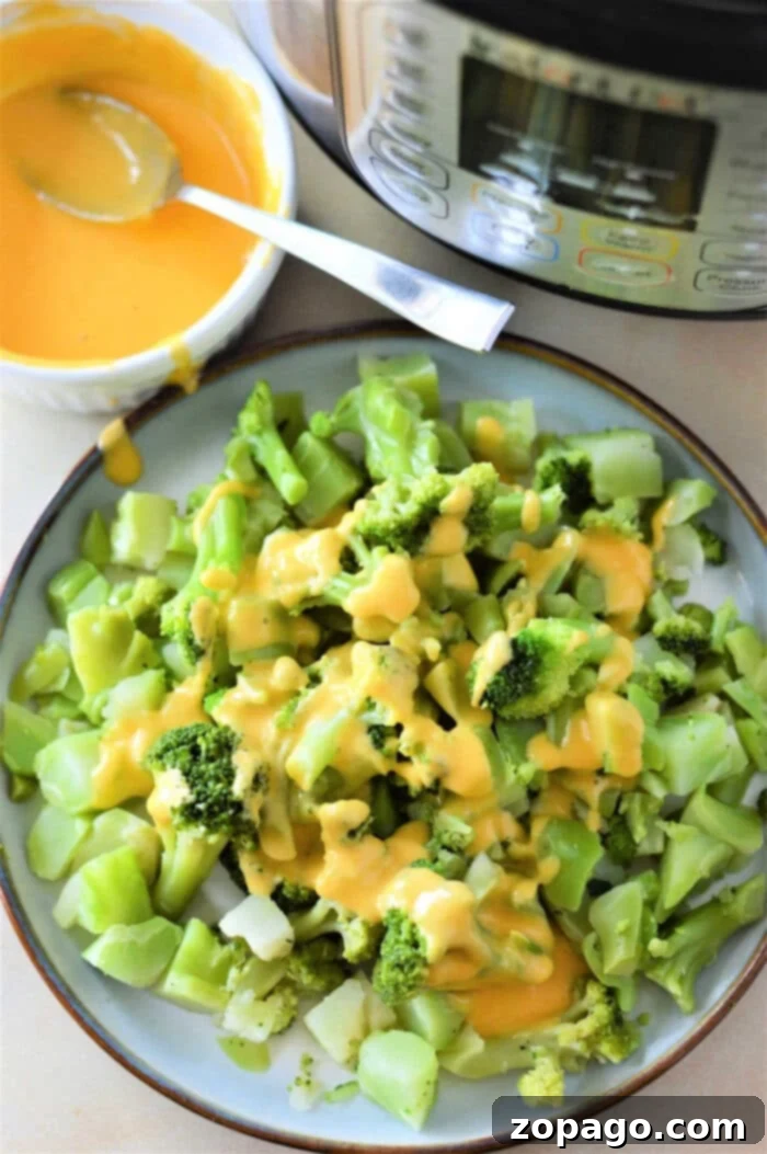 Instant Pot Frozen Broccoli 2 Frozen Broccoli in an Instant Pot, perfectly steamed and ready to serve