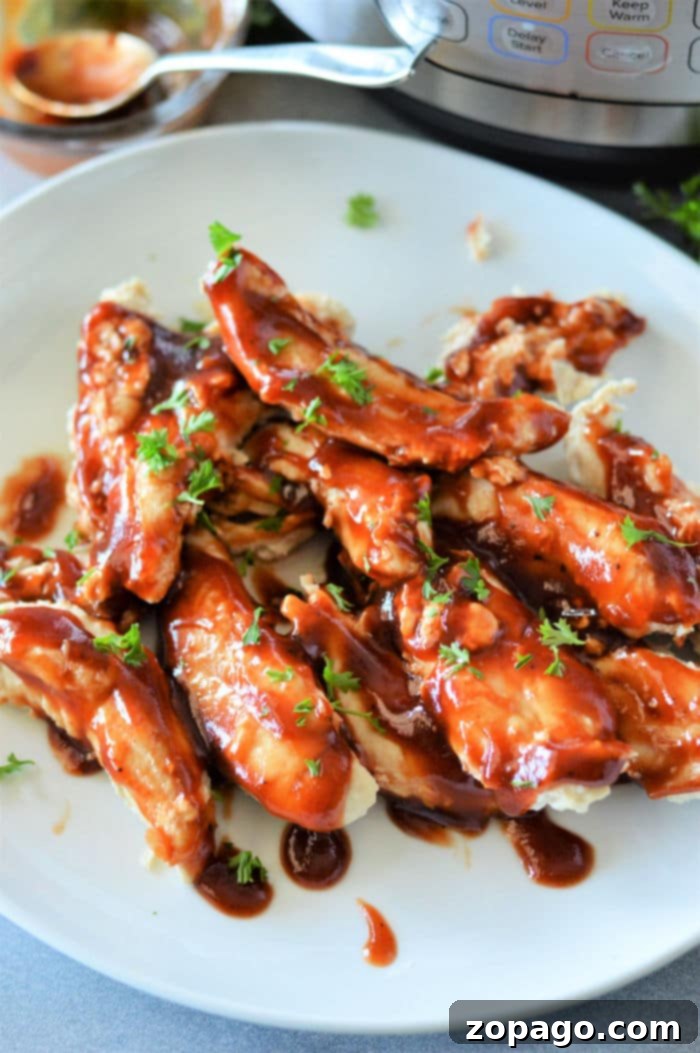 No Thaw Instant Pot Chicken Tenders 2 Frozen Chicken Tenders Instant Pot - cooked and ready to serve