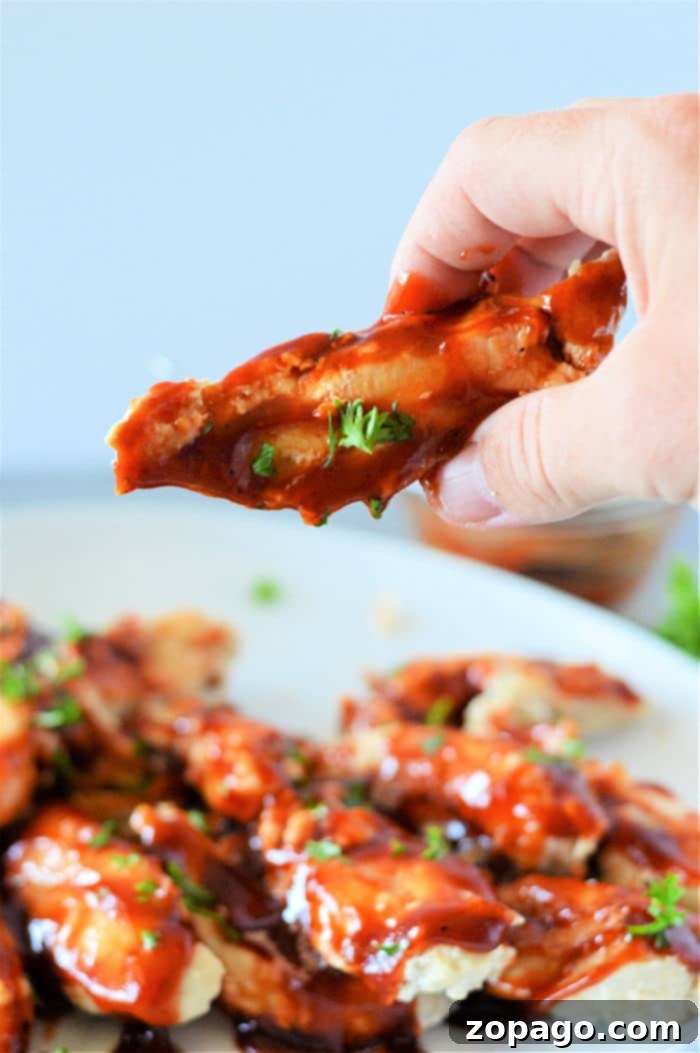 No Thaw Instant Pot Chicken Tenders 6 Instant Pot chicken tenders ready to be served