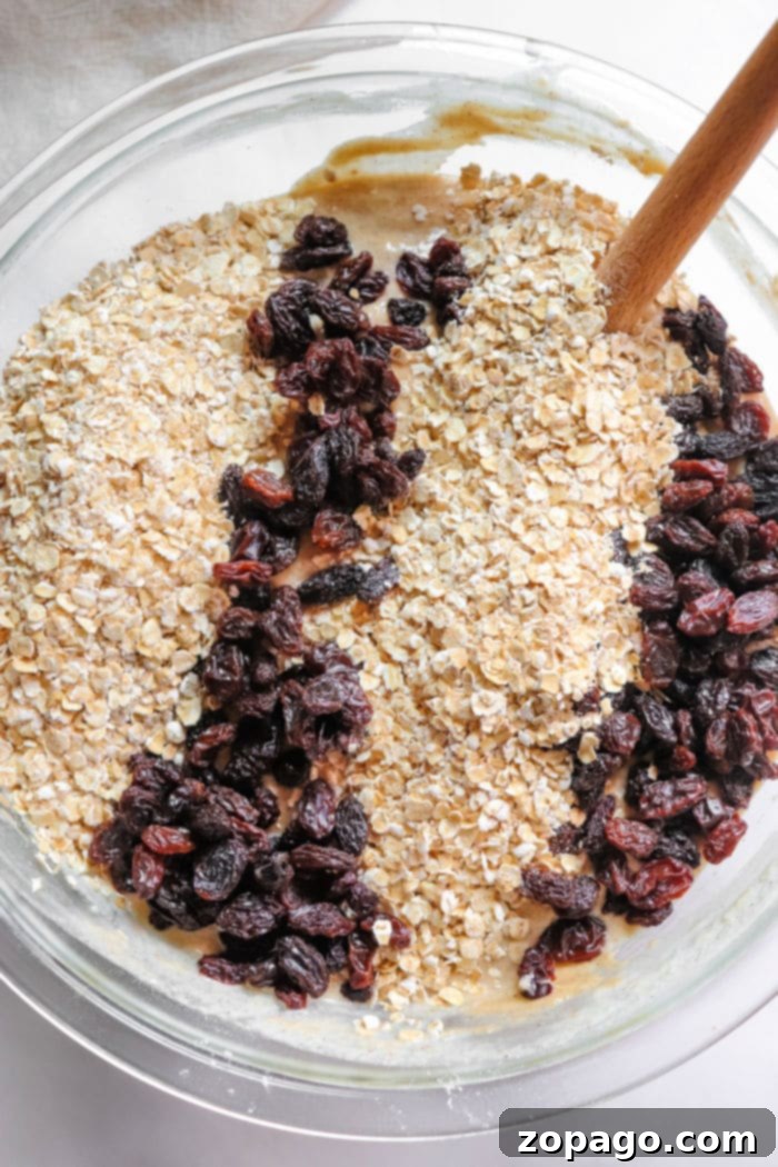 Wholesome Oat & Raisin Delights 4 Oatmeal Muffins