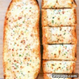 Garlic bread with roasted garlic