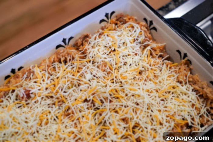 Hearty ground beef casserole