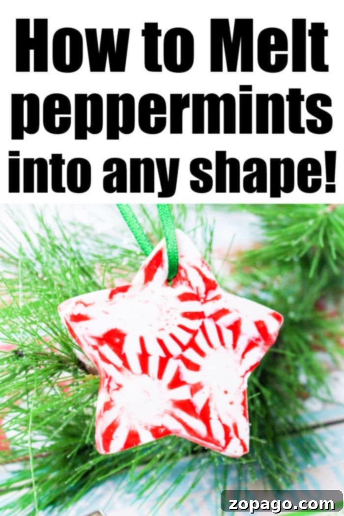 Winter's Sweet Decay 6 Melted Peppermint Ornaments