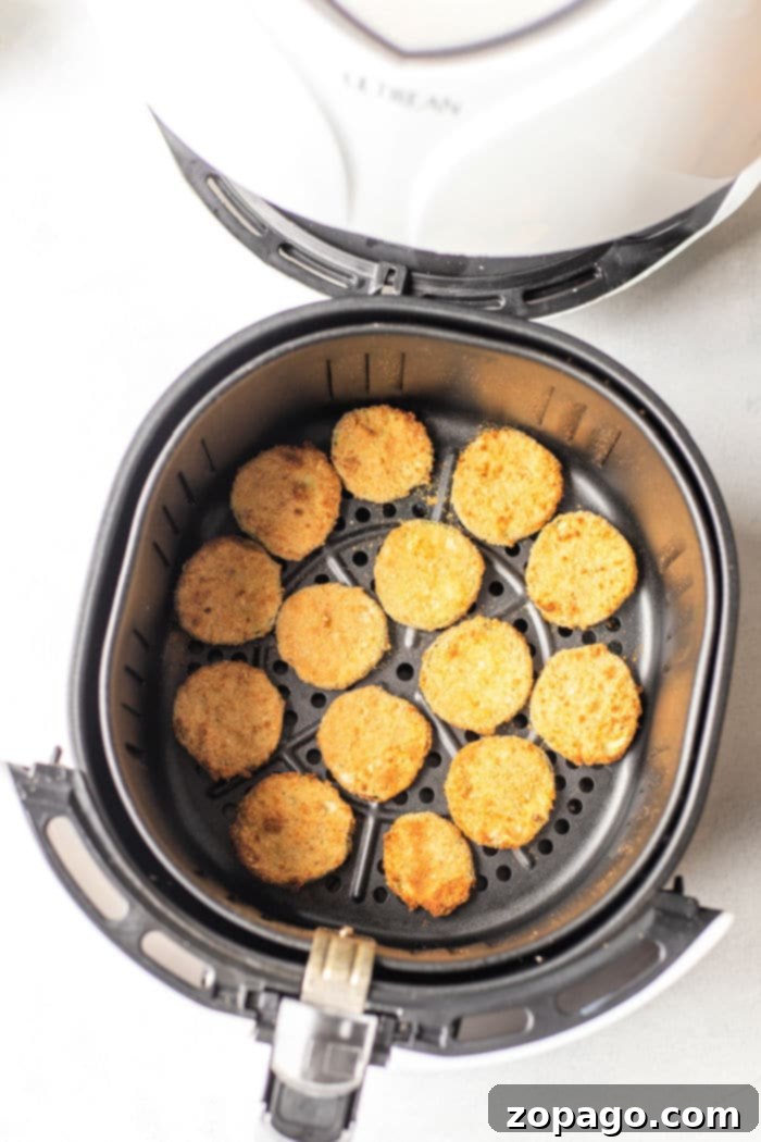 Air Fryer Cucumber Crisps 8 Assortment of crispy air fryer cucumber chips on a serving platter.