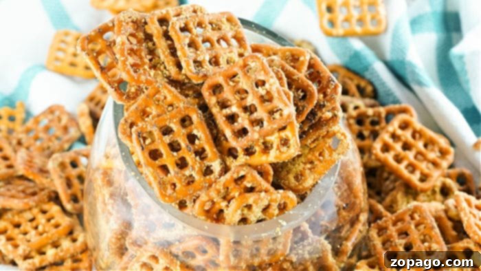 Perfect Homemade Dot's Honey Mustard Pretzels 5 Pretzels coated with honey mustard seasoning