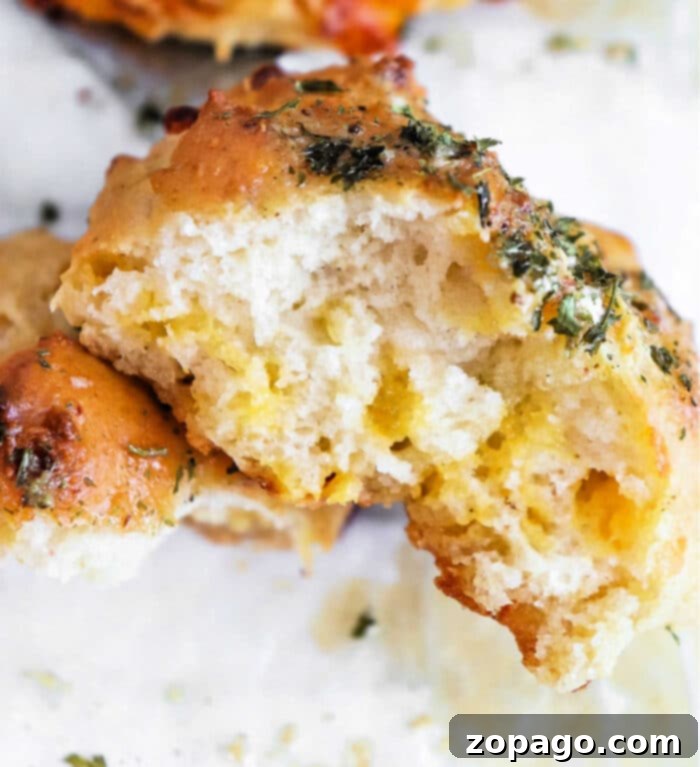 Copycat Cheddar Bay Biscuits with Bisquick 8 Close-up of fluffy homemade Cheddar Biscuits