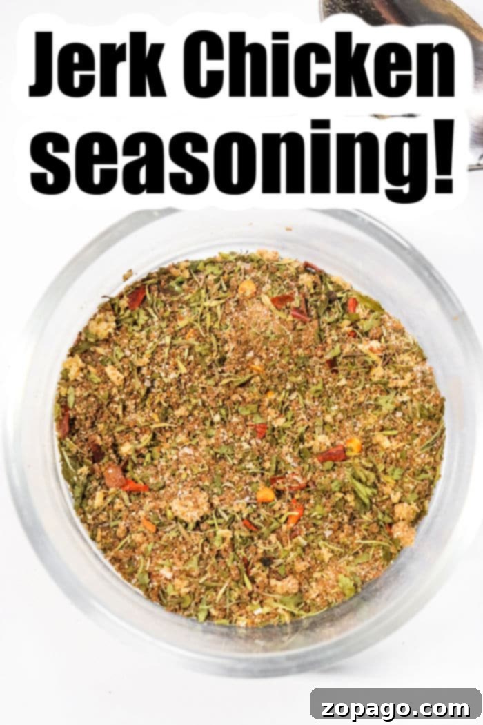 Effortless Slow Cooker Jerk Chicken 4 Close-up of freshly mixed homemade jerk chicken seasoning, vibrant with spices, ready for chicken.