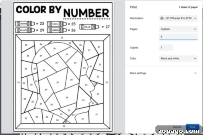 Martin Luther King Jr Inspiring Coloring Page 6 Screenshot of how to print a printable PDF document.