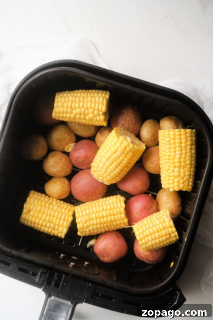 Ultimate Air Fryer Shrimp Boil 4 ninja foodi shrimp boil