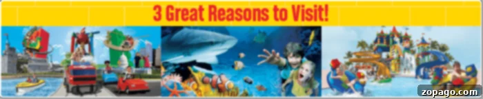 Celebrating Teachers: Free Legoland Admission 2 Banner showing '3 Great Reasons to Visit!' with images of Legoland theme park, SEA LIFE Aquarium, and Legoland Water Park.