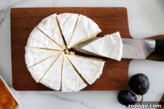 Your Charcuterie Board Shopping Blueprint 4 Creamy brie cheese wheel for a sophisticated charcuterie board