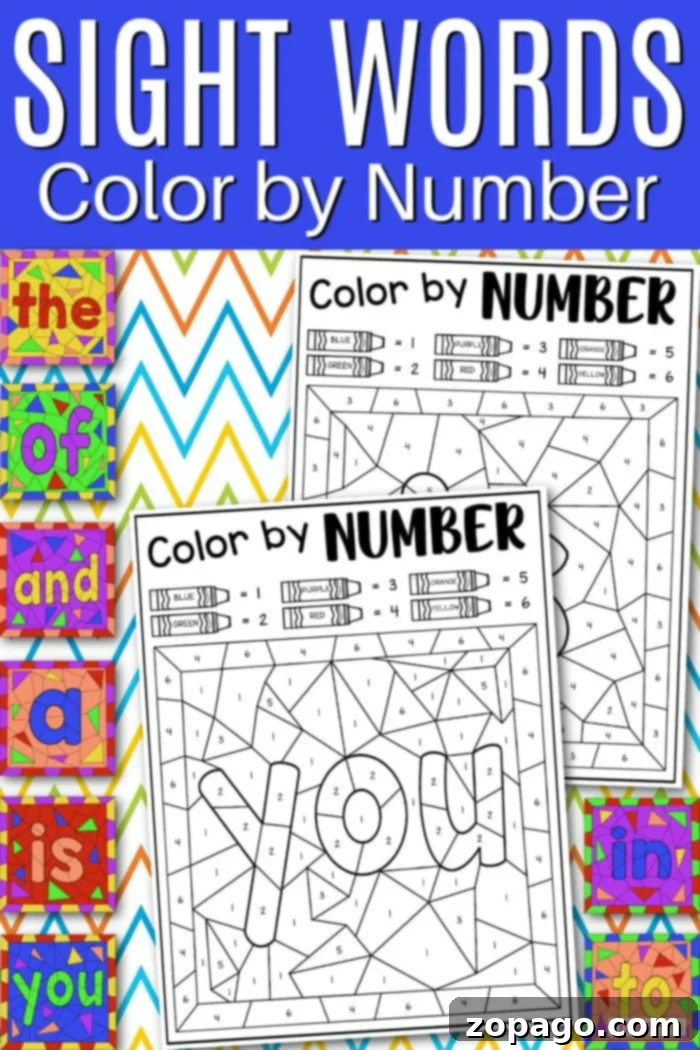 Printable Sight Word Coloring Sheets 2 Engaging Sight Word Coloring Pages for Young Learners