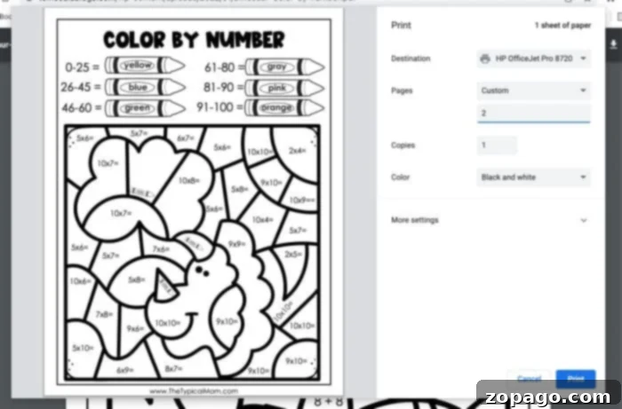 Free Dinosaur Color by Number Fun 3 Two diverse dinosaur color by number pages for children, featuring addition and multiplication math problems