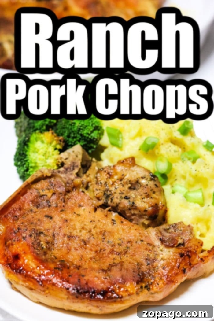 Slow Cooker Ranch Pork Chops 6 Delicious ranch pork chops served