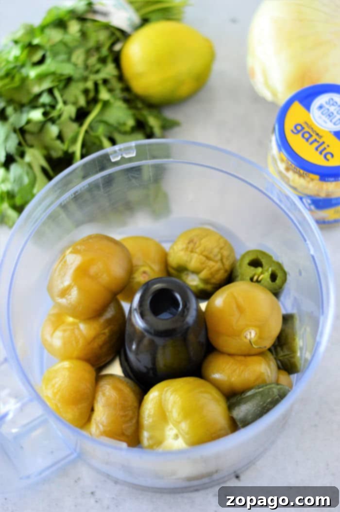 Homemade Qdoba Style Salsa Verde 4 A jar of homemade Qdoba copycat salsa verde