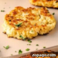 Delicious low carb and Keto cauliflower pancakes.