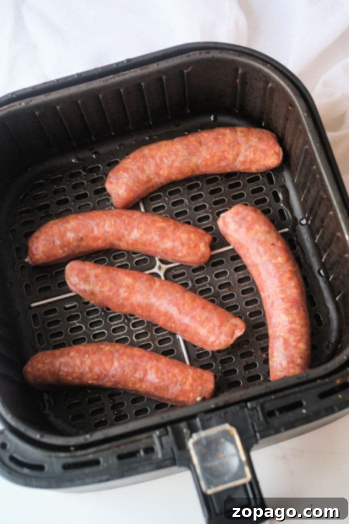 Perfect Air Fryer Italian Sausage 5 Italian Sausages Air Fryer