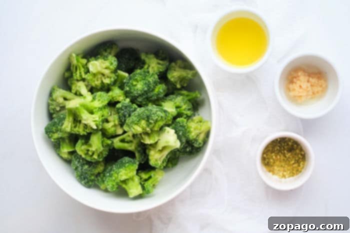 Crispy Air Fryer Frozen Broccoli 5 cooking frozen broccoli