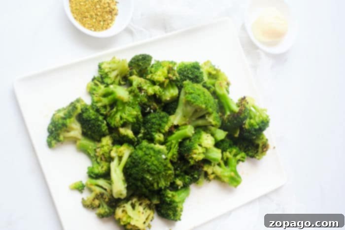 Crispy Air Fryer Frozen Broccoli 9 ninja foodi frozen broccoli