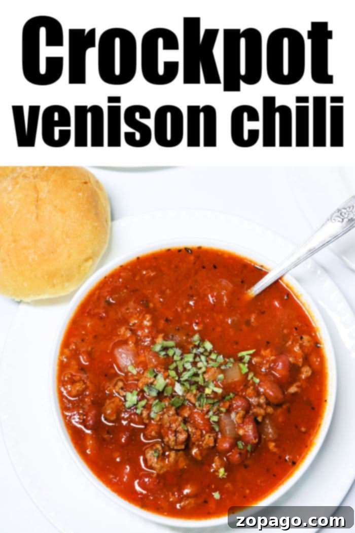 Hearty Venison Chili 11 Crockpot Venison Chili