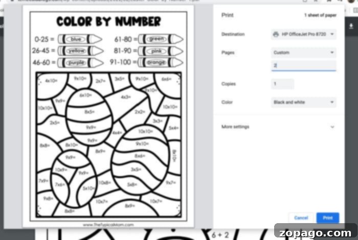 Free Printable Easter Color by Number Pages 4 free color by number easter
