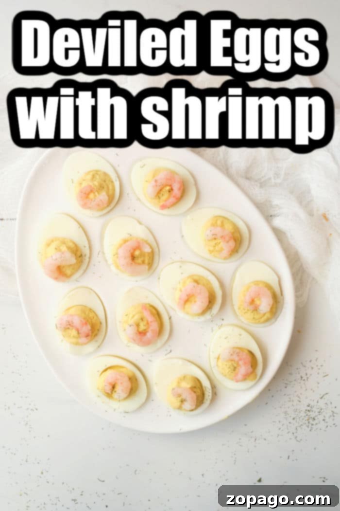 Shrimp Deviled Egg Delights 7 shrimp appetizer