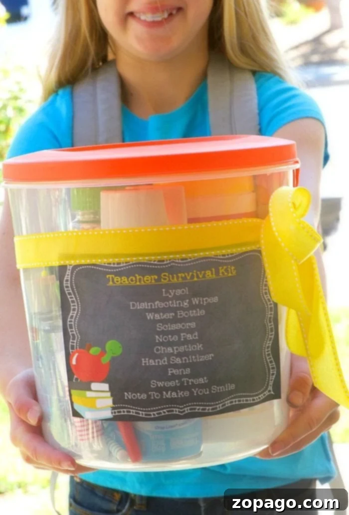 DIY Thank You Tags for Teachers 5 back to school teacher survival kit
