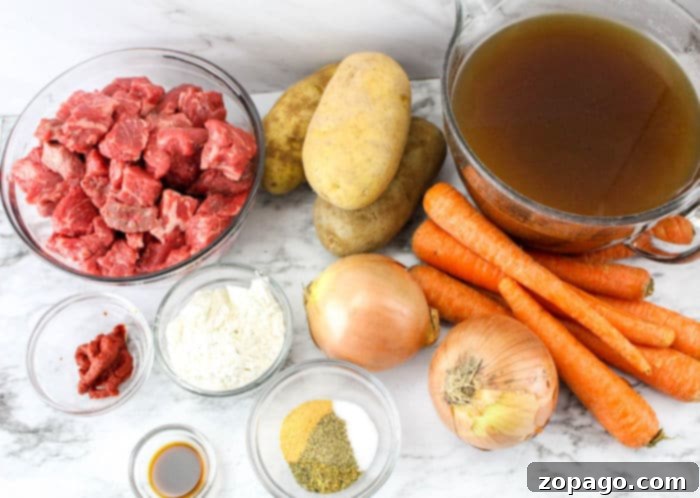 Onion Soup Mix Slow Cooker Beef Stew 4 stew in crockpot
