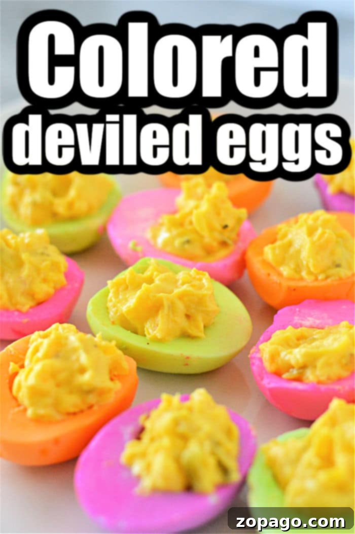 Renkli Doldurulmuş Yumurta Nasıl Yapılır 6 Easter colored Deviled Eggs