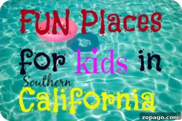 Fun and inexpensive family activities in Southern California, including museums, parks, and beaches. Kids playing happily in a Southern California park, representing things to do with kids