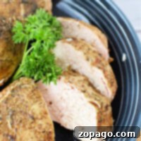 Effortless Oven-Baked Frozen Chicken Breast 5 Perfectly cooked frozen chicken breast, glistening and ready to serve