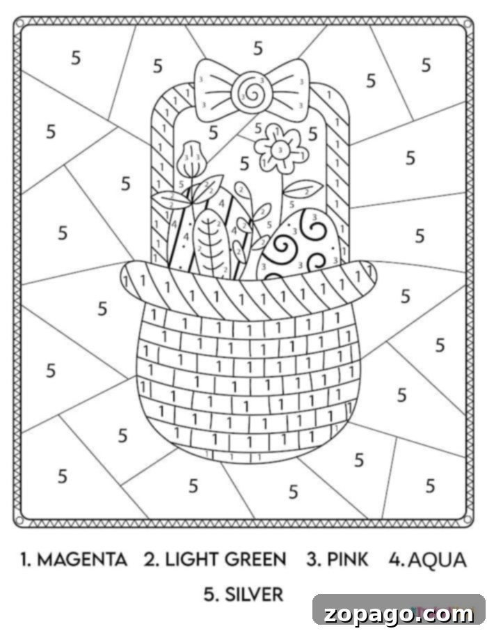 Adorable Bunny Coloring Sheets Free to Print 5 coloring pages easter basket